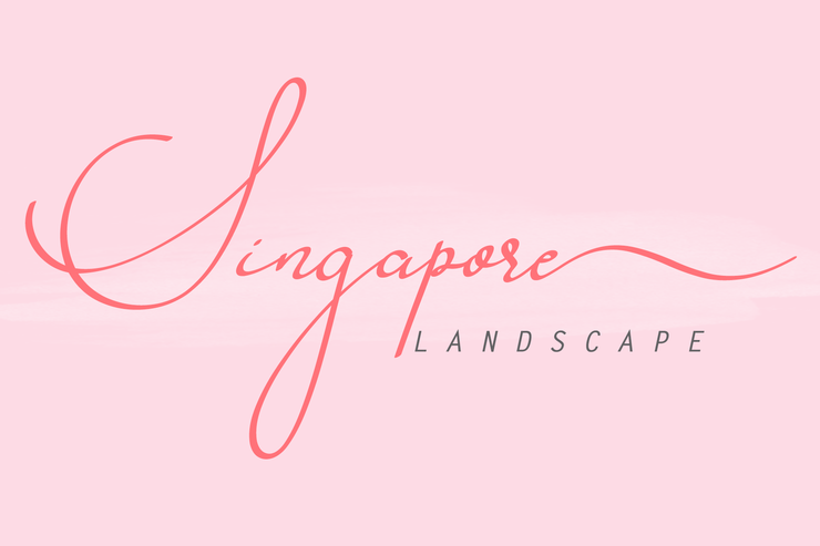 Singapore Landscape字体 8