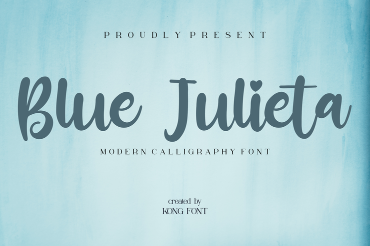 Blue Julieta字体 1