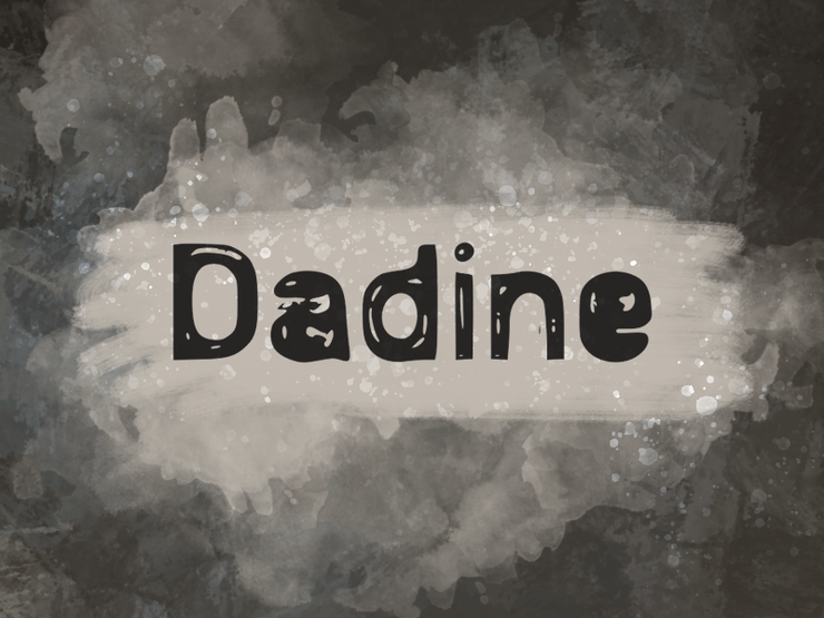 d Dadine字体 1