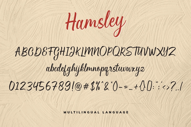 Hamsley Script字体 5