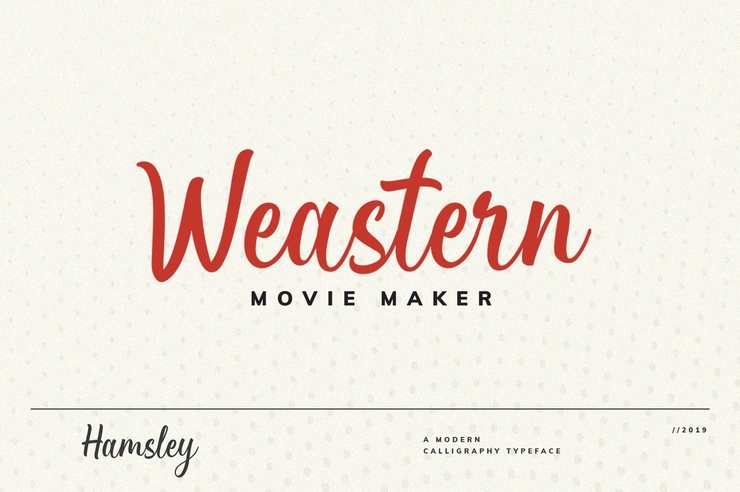 Hamsley Script字体 8