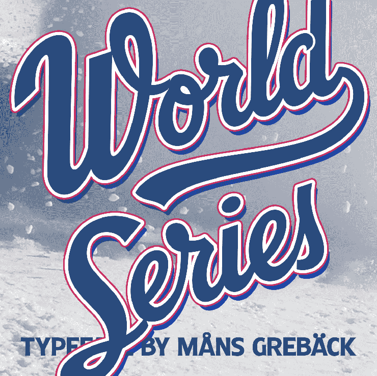World Series字体 4