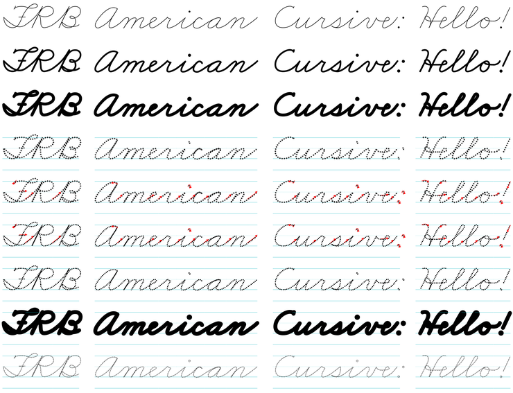 FRB American Cursive字体 1