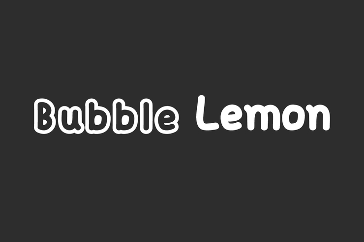 Bubble Lemon字体 1