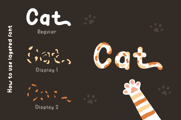 Calli Cat字体 6