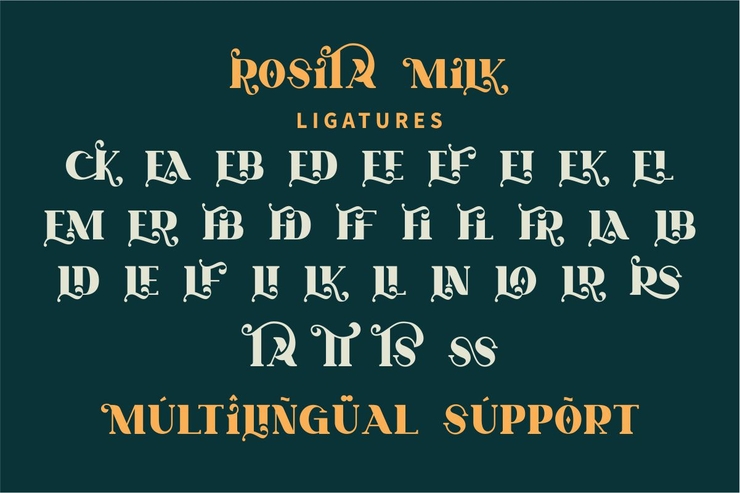 Rosita Milk字体 2