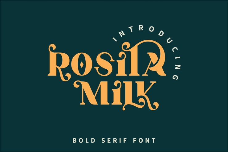 Rosita Milk字体 3