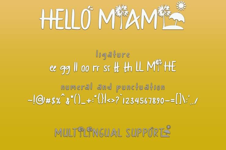 HELLO MIAMI字体 4