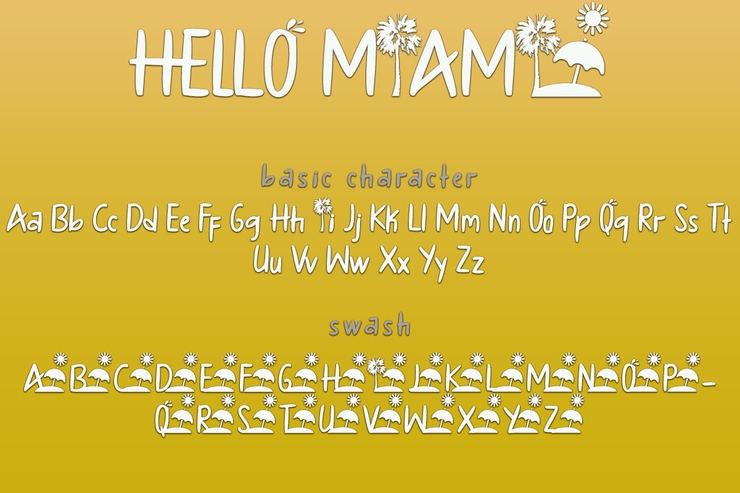 HELLO MIAMI字体 9