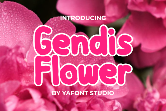 Gendis Flower字体 1