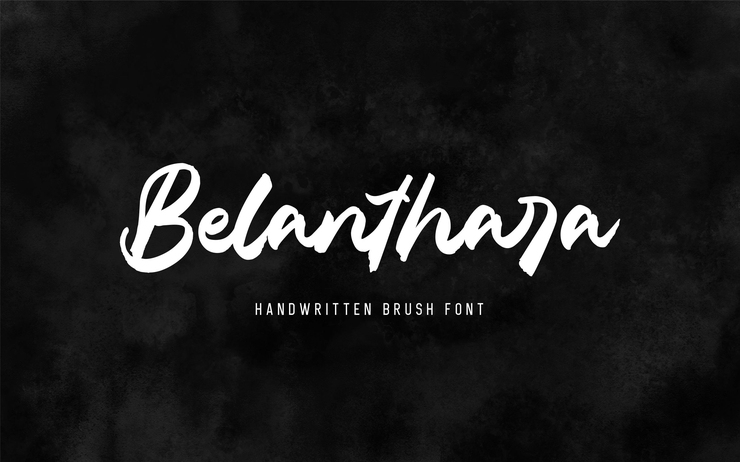 Belanthara - Brush字体 2