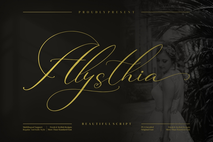 Alysthia字体 8