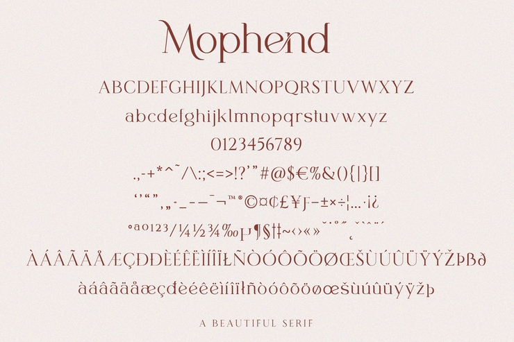 Mophend字体 1
