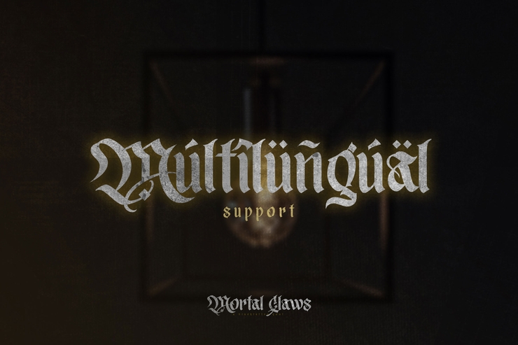 Mortal Claws字体 3