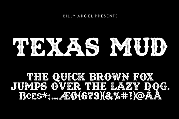Texas Mud字体 1