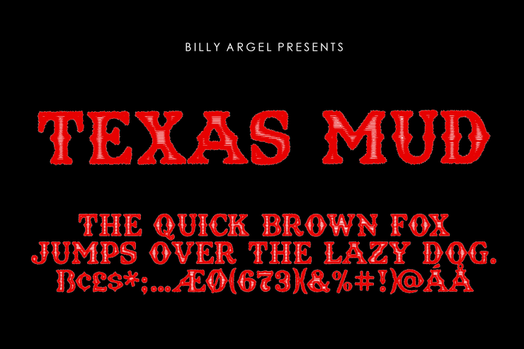 Texas Mud字体 2