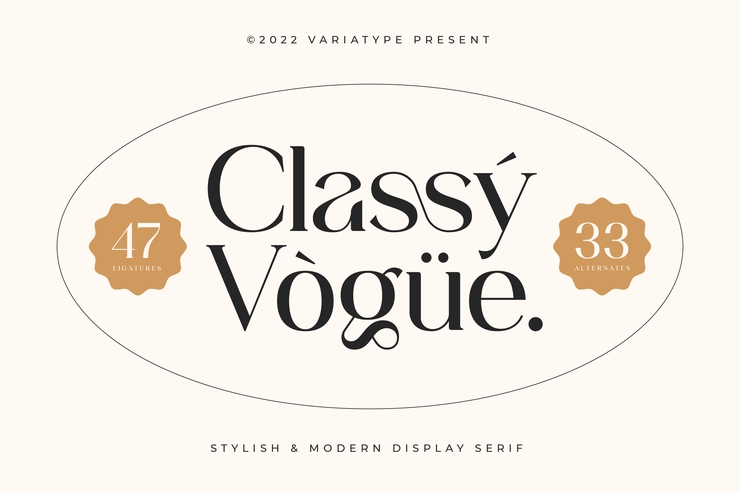 Classy Vogue字体 4