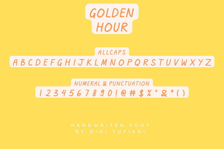 Golden Hour字体 4