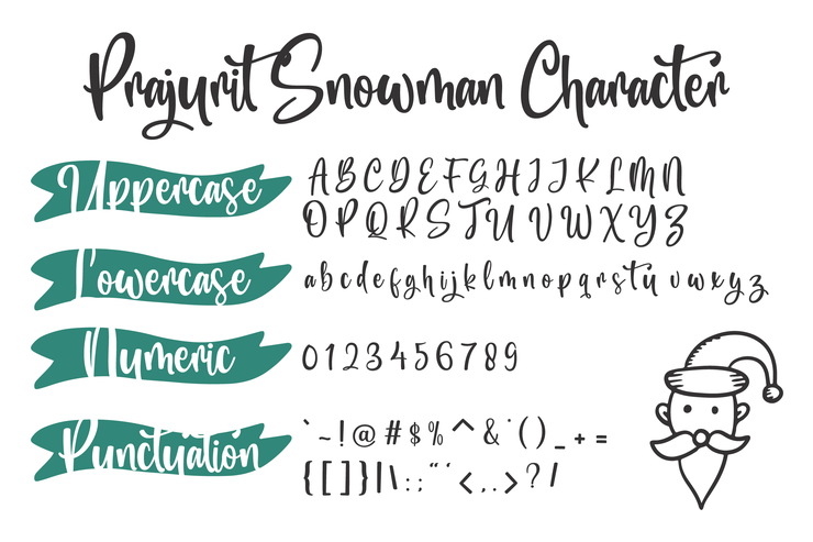 Prajurit Snowman字体 5