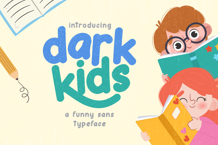 Dark Kids字体 1