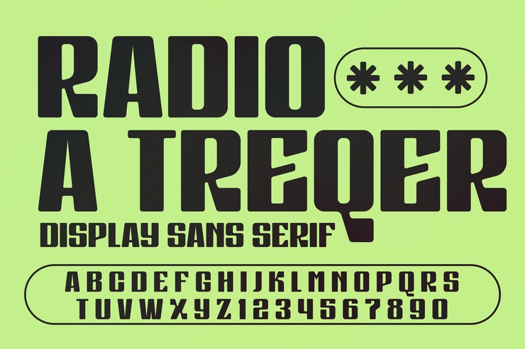 RADIO A TREQER字体 9
