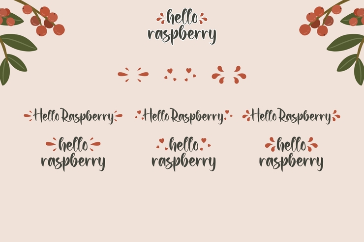 Hello Raspberry字体 1