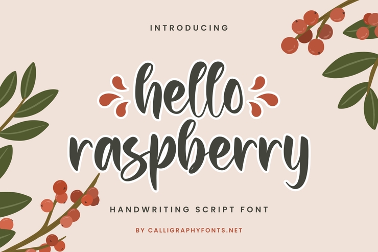 Hello Raspberry字体 5