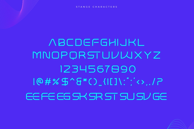 Stange字体 8