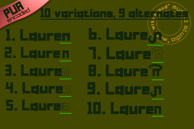 Murisa Alexandra字体 4