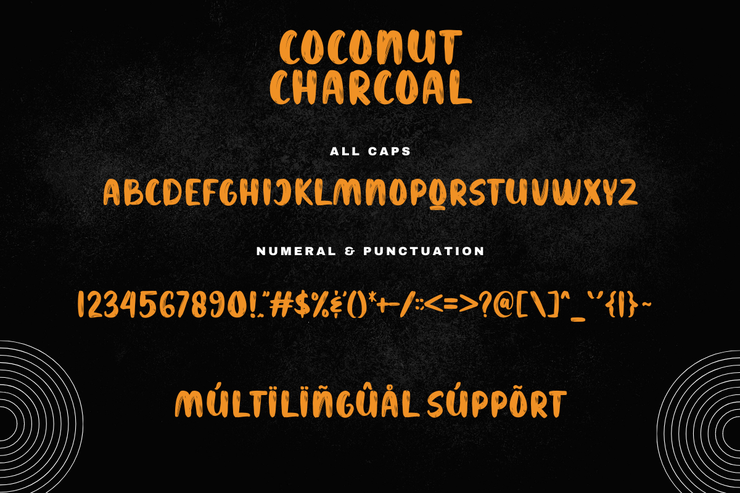 Coconut Charcoal字体 8