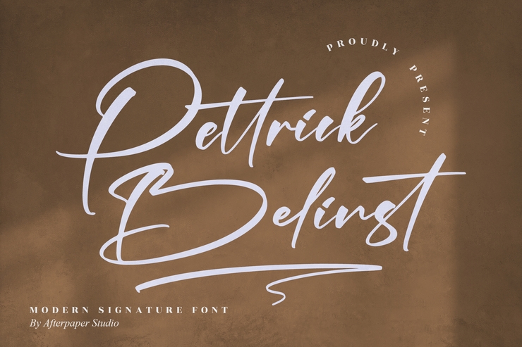 Pettrick Belinst字体 2