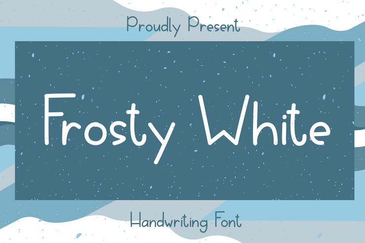 Frosty White字体 1