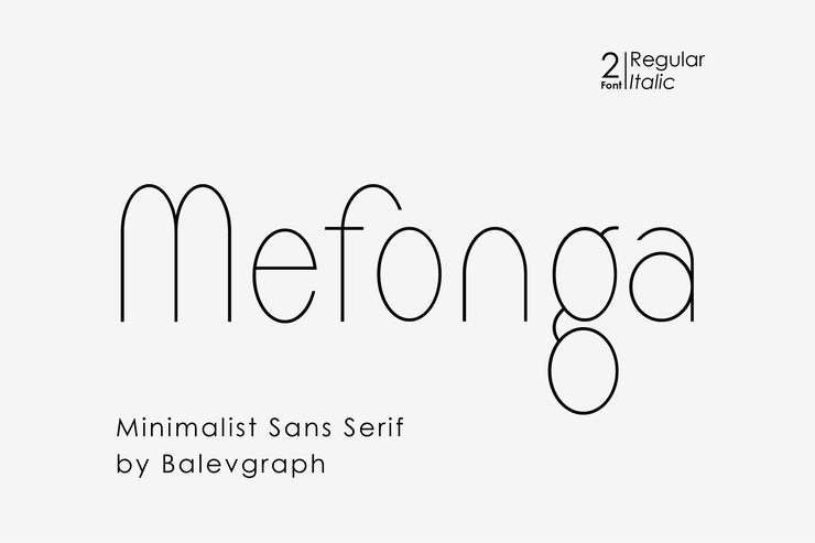 Mefonga字体 2