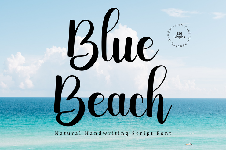 Blue Beach字体 4