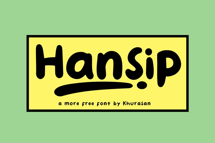 Hansip字体 1