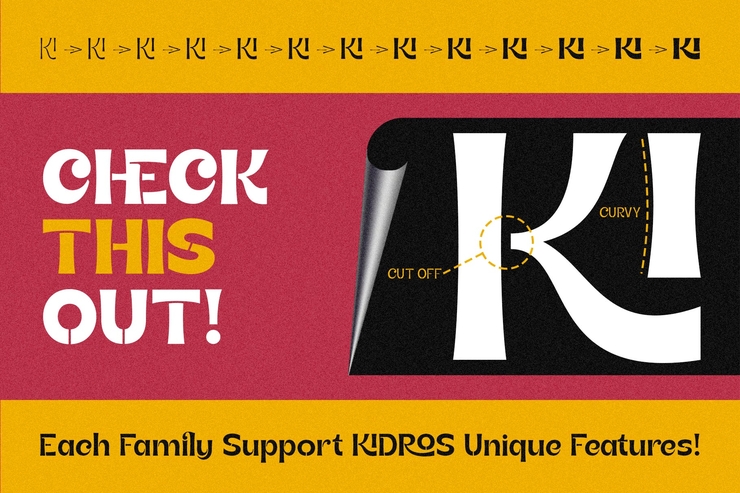 Kidros字体 6