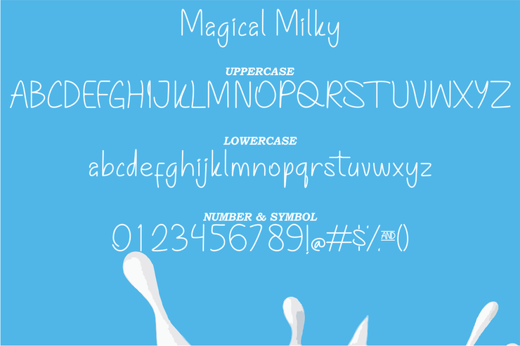 Magical Milky字体 5
