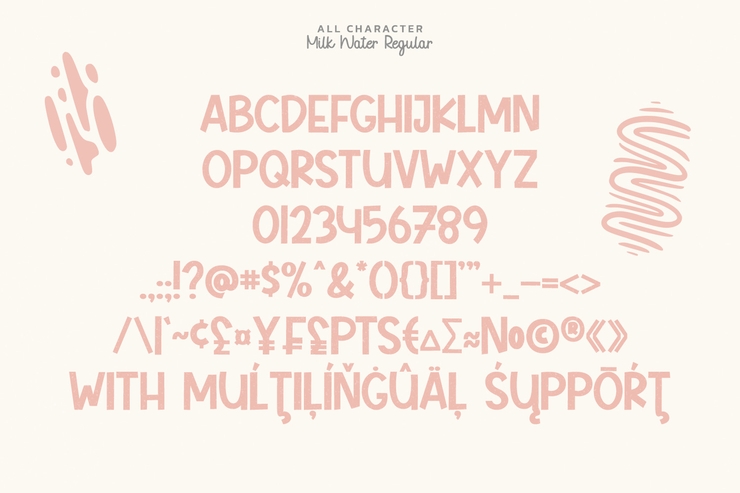 Milk Water字体 1