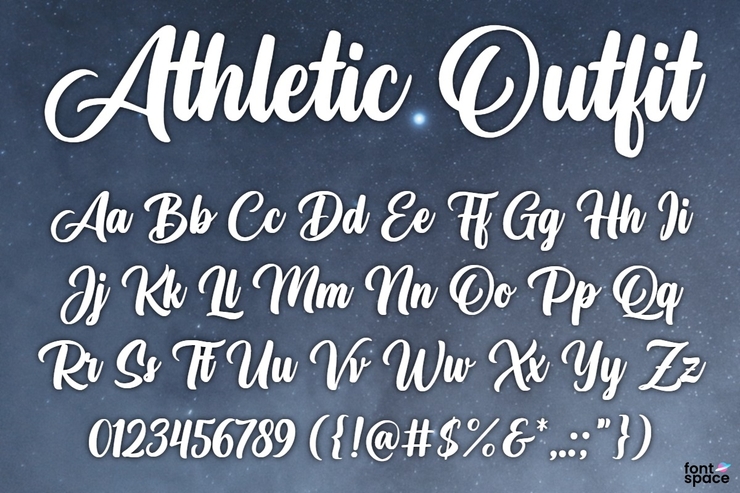 Athletic Outfit字体 1
