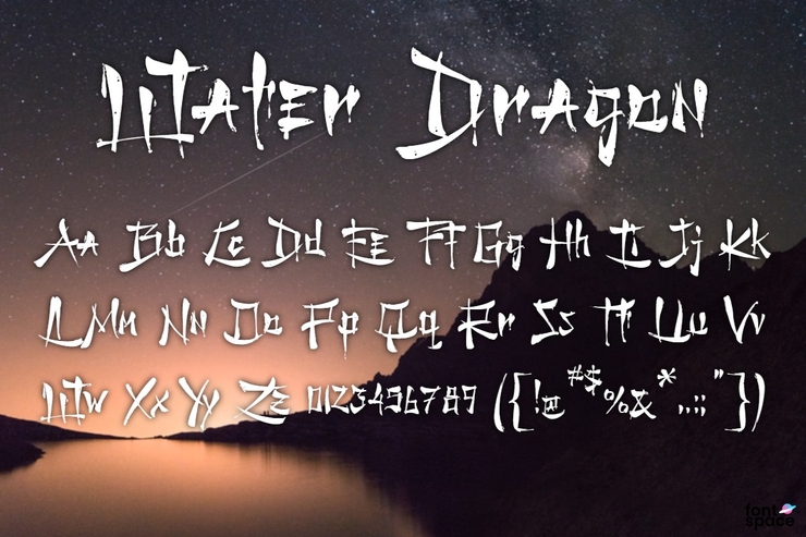 Water Dragon字体 1