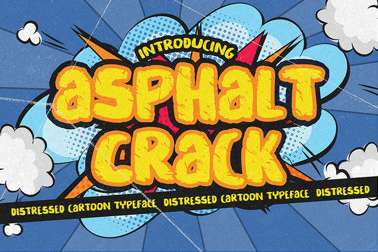 Asphalt crack字体 1