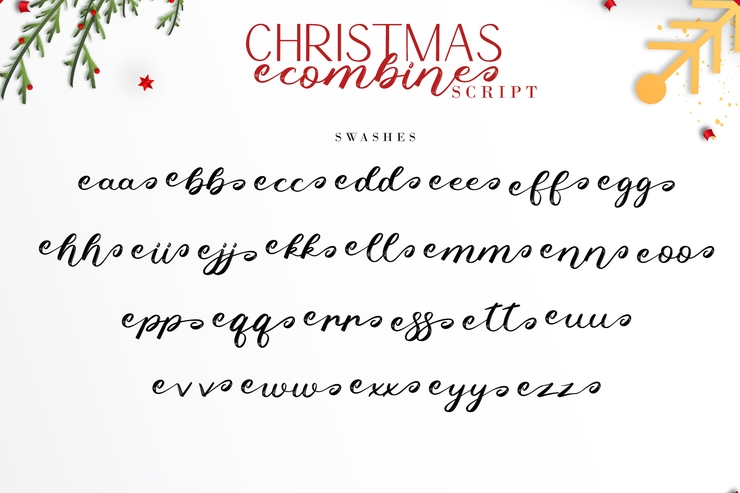 Christmas Combine Script字体 4