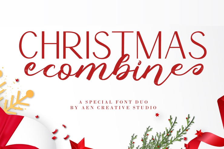 Christmas Combine Script字体 6