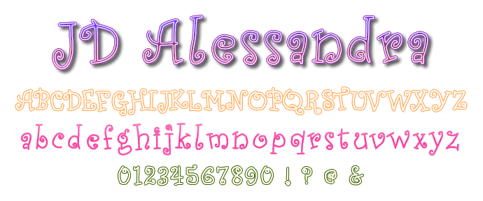 JD Alessandra字体 1