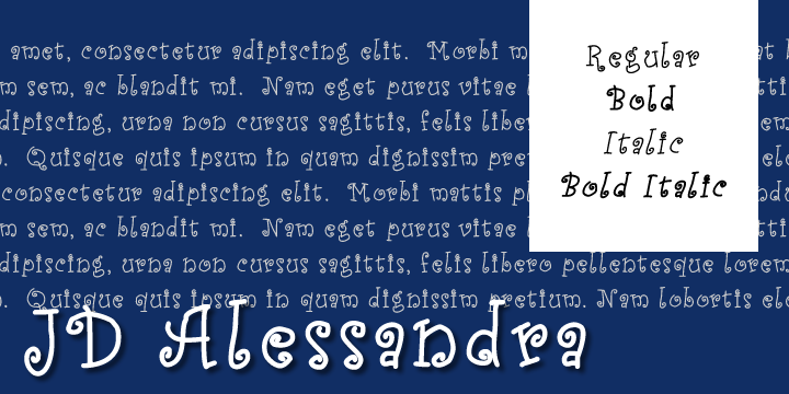JD Alessandra字体 3