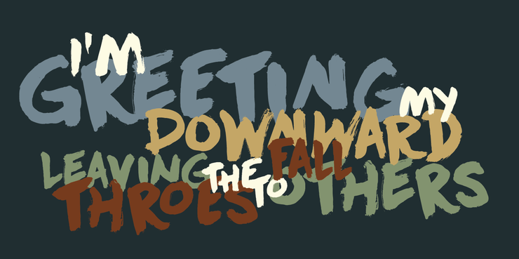 DK Downward Fall字体 1