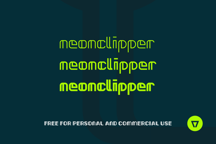 Neonclipper字体 3