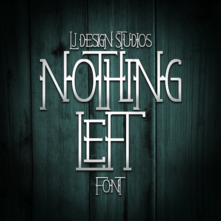 Nothing Left字体 1