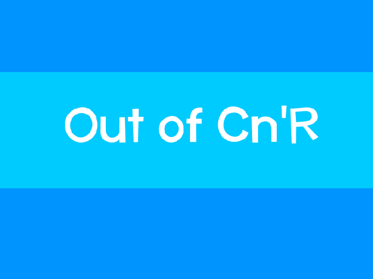 Out of Cn'R字体 1