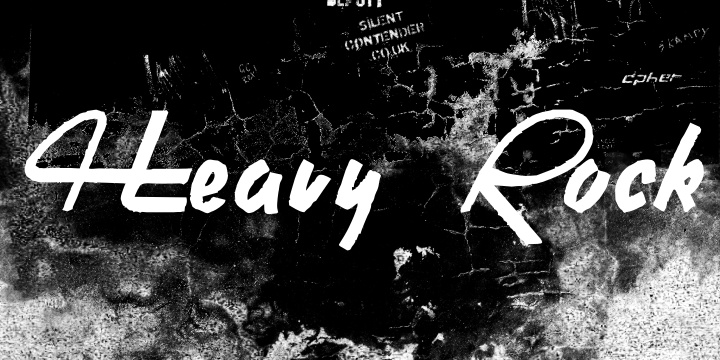 Heavy Rock字体 1